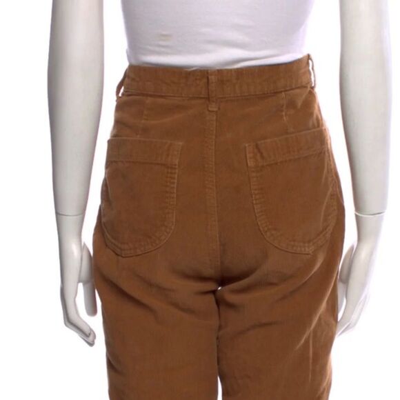 Doen 100% Cotton Brown High Rise Wide Leg Corduroy Pant Size 28 - Picture 5 of 7